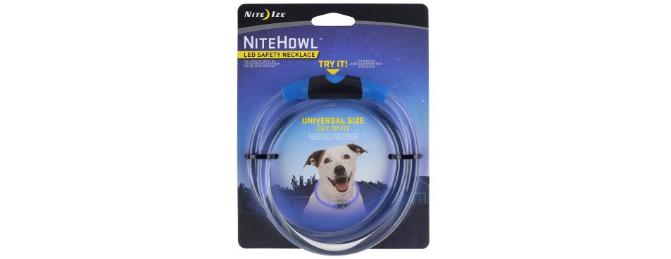 nite ize nitehowl led safety necklace dog collar