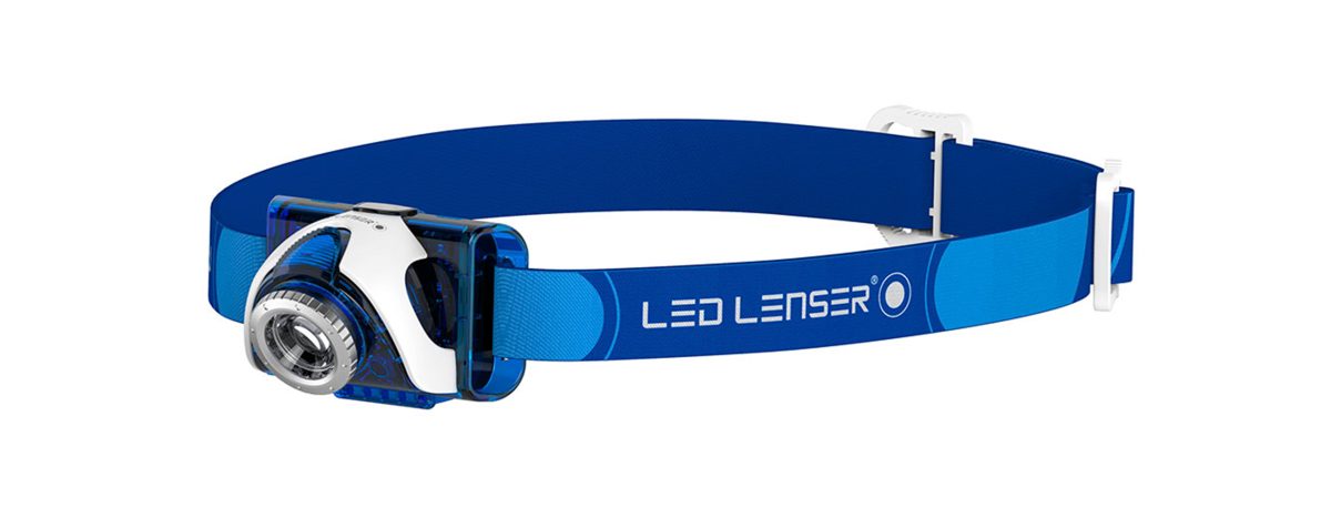 Led Lenser SEO7 LED Head Torch AAA,blue, Plastic Case – SAB – صاب